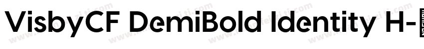 VisbyCF DemiBold Identity H字体转换